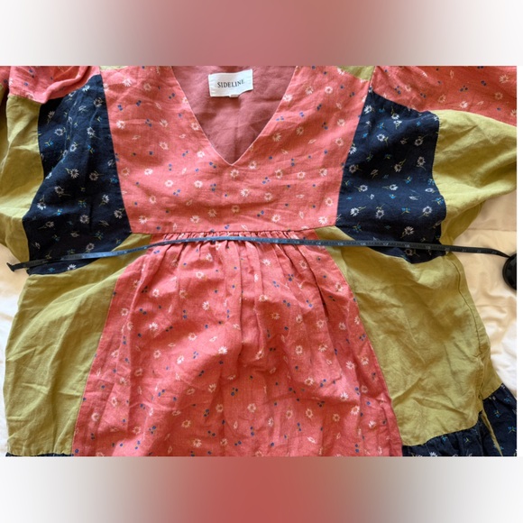Sideline Colorful Patchwork Maxi Dress small - Picture 11 of 11